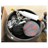 MIsc. Elec. Cords, Flower Pot, Kelty Cosmicdown