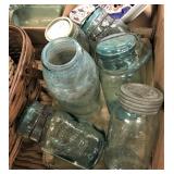 Old Fruit Jars, Crown, Electric, Banner, Lustre,