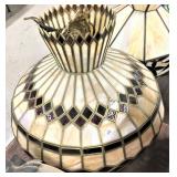 Nice Slag Glass Hanging Light