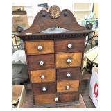 Old 9 Drawer Spice Box