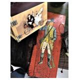 2 Wood Military Panels & Decorative Box