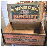 Old Wood Cracker Box with Label