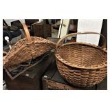 2 Old Split Oak Baskets