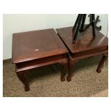 WOOD END TABLES