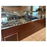 REFRIGERATED BUFFET LINE W/SNEEZE GUARD