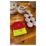 AZERKAY RED TEA SET