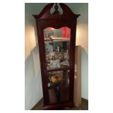 CORNER DISPLAY CABINET WITH LIGHT