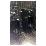 BLACK URINALS and DIVIDER