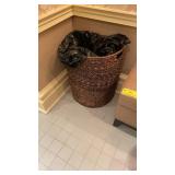 WICKER WASTE CANS