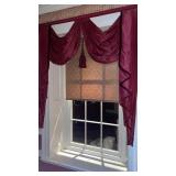 RED WINDOW TREATMENT