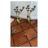 GOLD DEER CANDLE HOLDERS