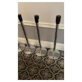 CHROME STANCHIONS