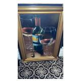 WINE AND FLOWERS PAINTINGS