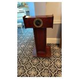 WOOD PODIUM with DOOR