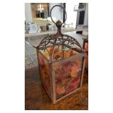 RED/ BROWN LEAF LANTERNS