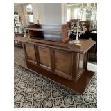 PORTABLE BAR WITH ICE BIN AND STORAGE CABINET