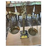 BRASS AND MARBLE SCALE