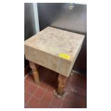 BUTCHER BLOCK TABLE