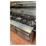 GARLAND 12 BURNER w OVERSHELFS