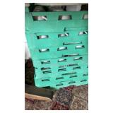 COFFEE CUPS UNDER TABLE IN RACKS