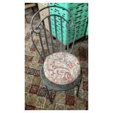 IRON CHAIRS WITH CUSHIONS