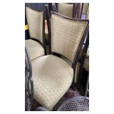 GREEN CHAIRS SQUARE BACKS