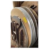 1-38", 6X 44" ROUND FOLDING TABLES