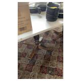 34" SQUARE TABLES WITH WOOD BASE