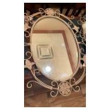 GILDED OVAL MIRROR