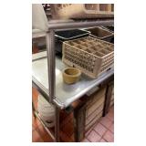 LEFT SIDE DIRTY TABLE WITH SPRAY AND DRYING RACK