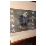 PATRIOTIC PAINTINGS ON WOOD (60x36", 2x 48x36")