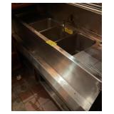 3 BAY BAR SINK WITH DRAIN BOARD