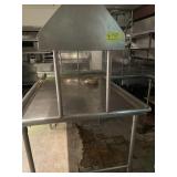 LEFT SIDE DIRTY TABLE WITH SPRAY AND DRYING RACK