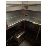 RIGHT SIDE CLEAN TABLE WITH OVERSHELF