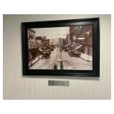 VINTAGE RED BANK FRAMED PHOTO