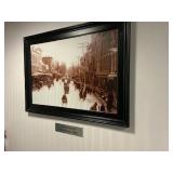 VINTAGE RED BANK FRAMED PHOTO
