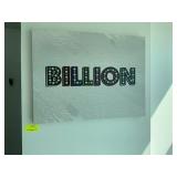 BILLION ART ON WALL