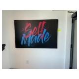 SELF MADE ART ON WALL