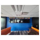 LARGE FLAT SCREEN TV WITH WALL MOUNTS