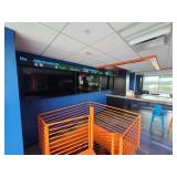 LARGE FLAT SCREEN TV WITH WALL MOUNTS