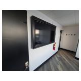 LARGE FLAT SCREEN TV WITH WALL MT & PICTURE FRAME