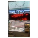 Scrolling LED sign with remote