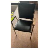 BLACK VINYL METAL CHAIRS