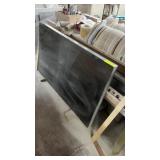 60x36" BLACK GRANITE TABLE WITH SS BANDING