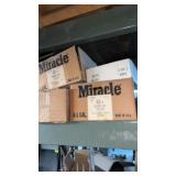 3x SHELVES CAULK & TILE ADHESIVE, MISC