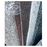 3 PIECES RED AND DARK RED MARBLE