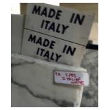 2X LARGE ITALIAN WHITE MARBLE