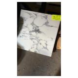6x BOXES (x8 TILES) 18" WHITE MARBLE