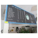 LOT OF 6 MENU BOARDS