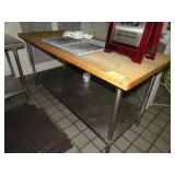 BUTCHER BLOCK WORKTABLE